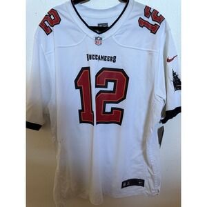 Tom Brady White Buccaneers Jersey Custom Defect #12  XXL NWT